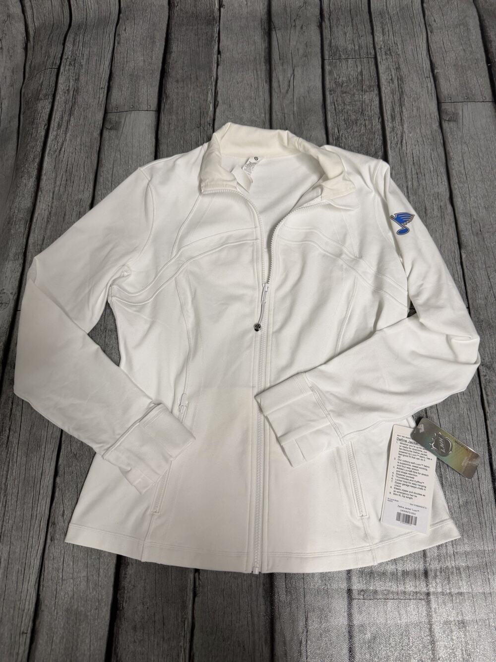 NWT Women’s Lululemon St. Louis Blues NHL Define Jacket Luon White Sz 14